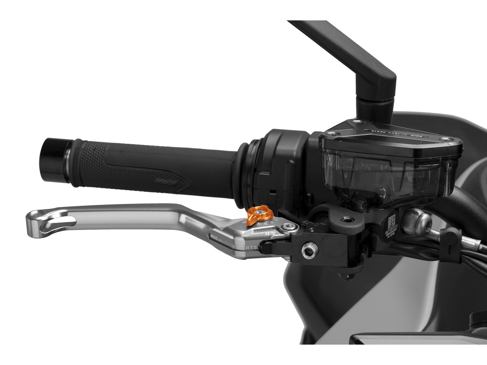 Standard V4 Brake Lever (Silver Lever With Orange Selector)