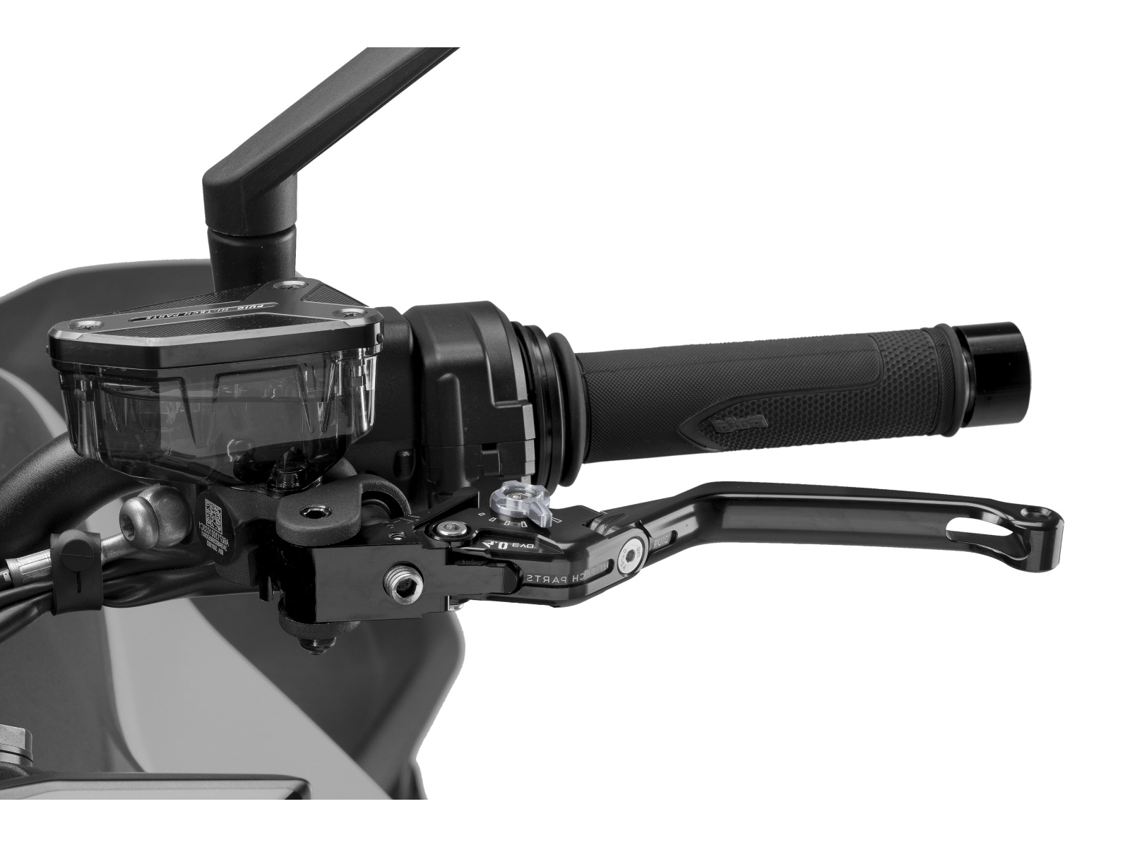 Folding V4 Clutch Lever (Black Lever With Titanium Selector)