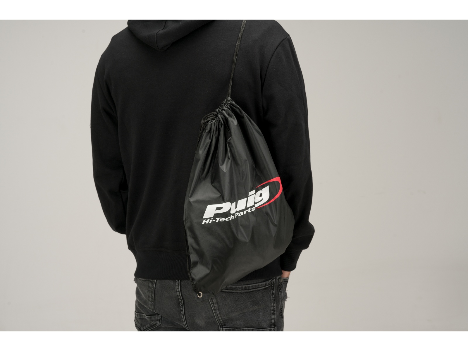 Drawstring Backpack (Black)