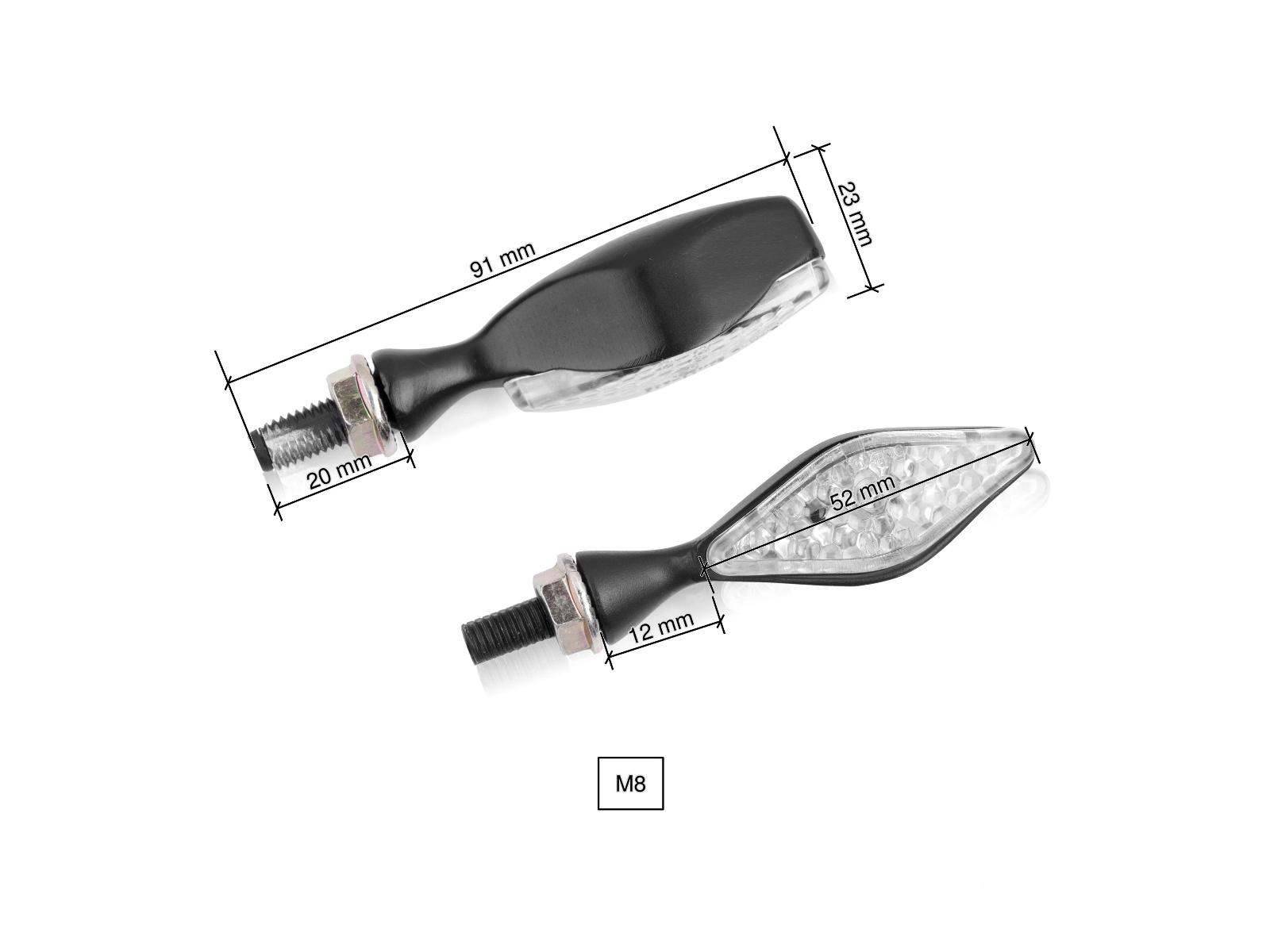 Sparkly LED Indicators (Black)
