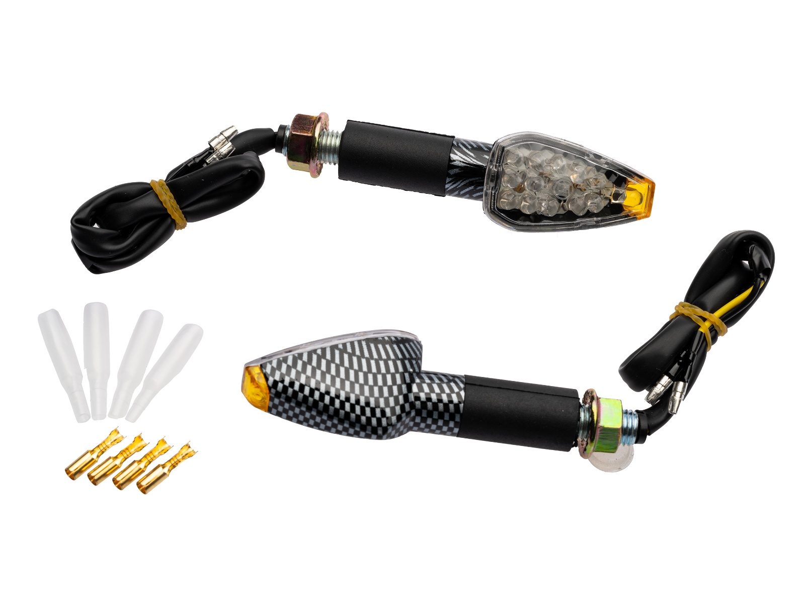 Peak LED Indicators Carbon Look Base 86 x 27mm