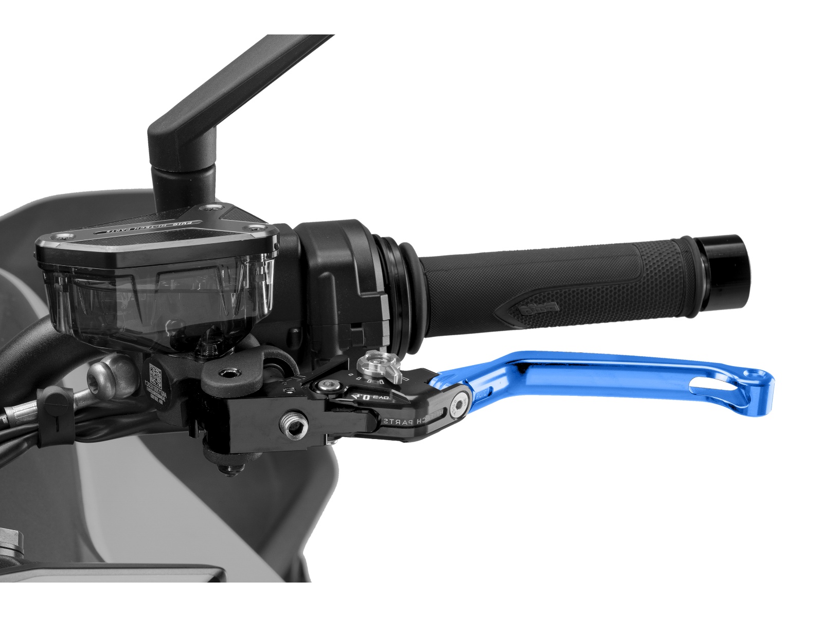 Folding V4 Clutch Lever (Blue Lever With Silver Selector)