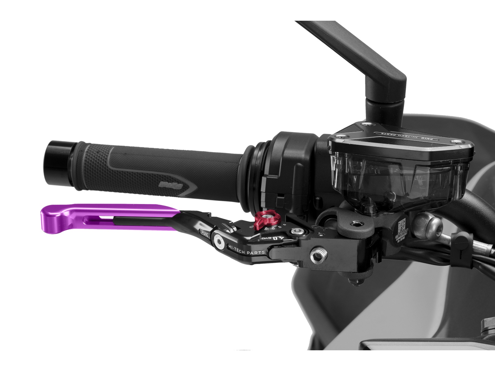 Extendable V4 Brake Lever (Purple Lever With Red Selector)