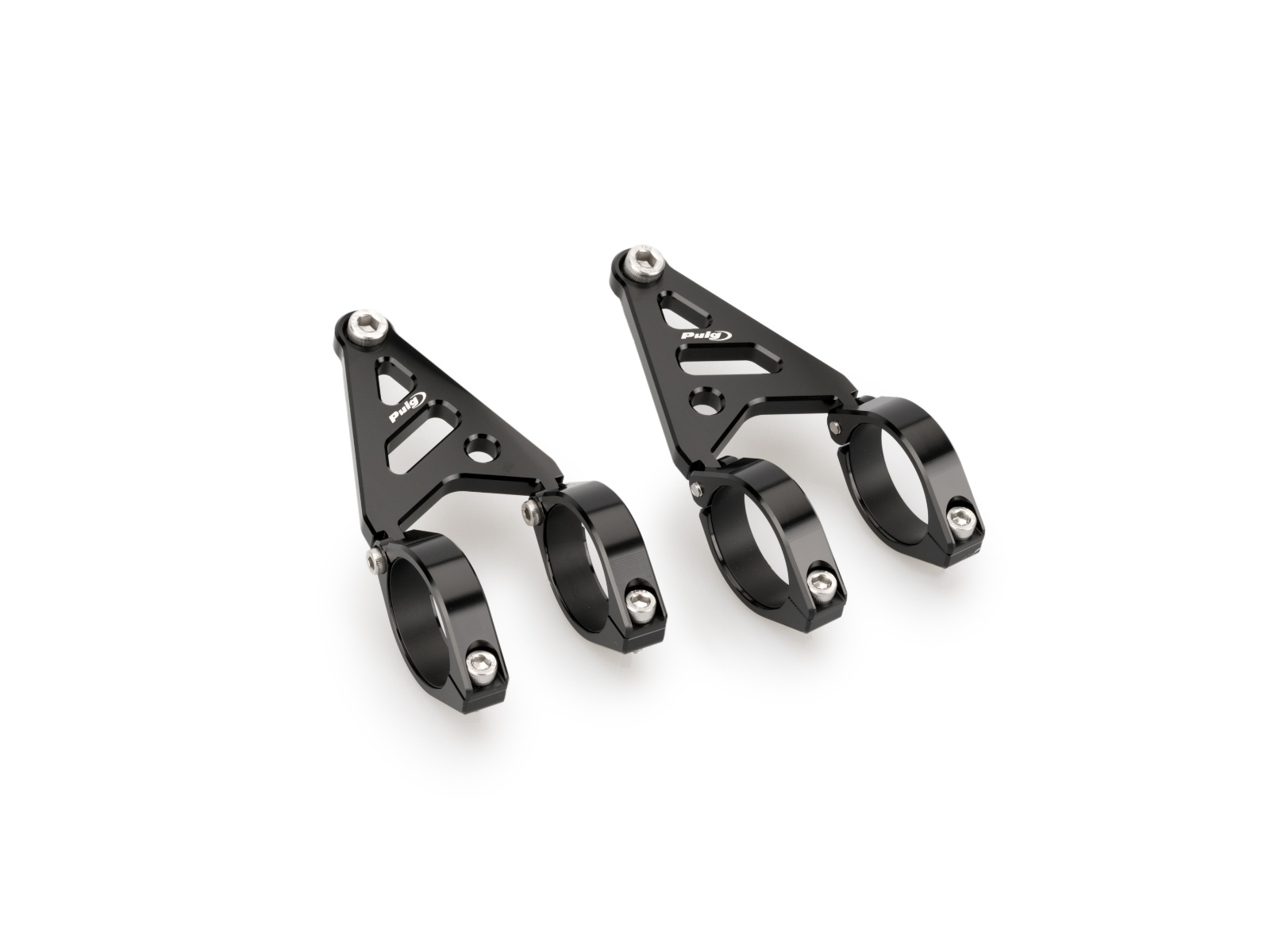 Clamp Set (42-43cm) And Support For Headlight (Black)