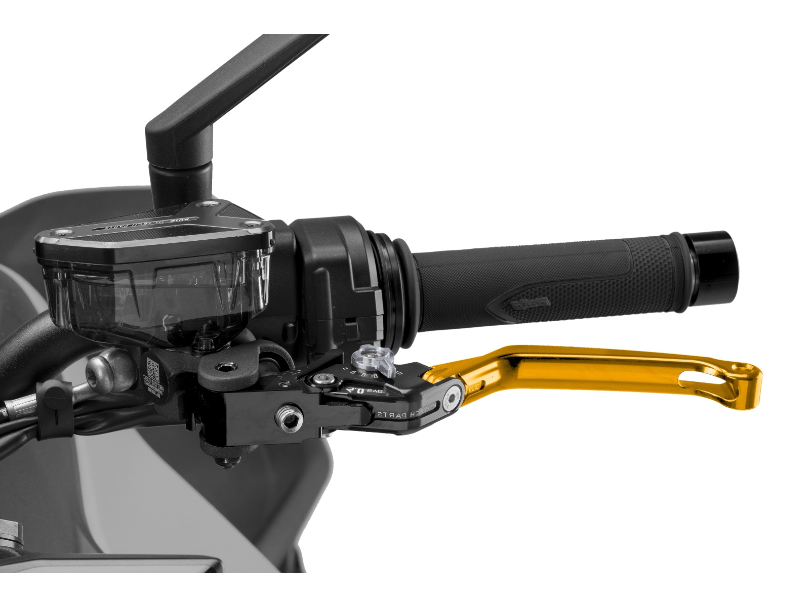 Folding V4 Clutch Lever (Gold Lever With Titanium Selector)