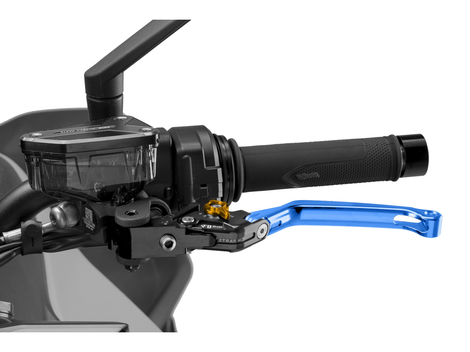 Folding V4 Clutch Lever (Blue Lever With Gold Selector)